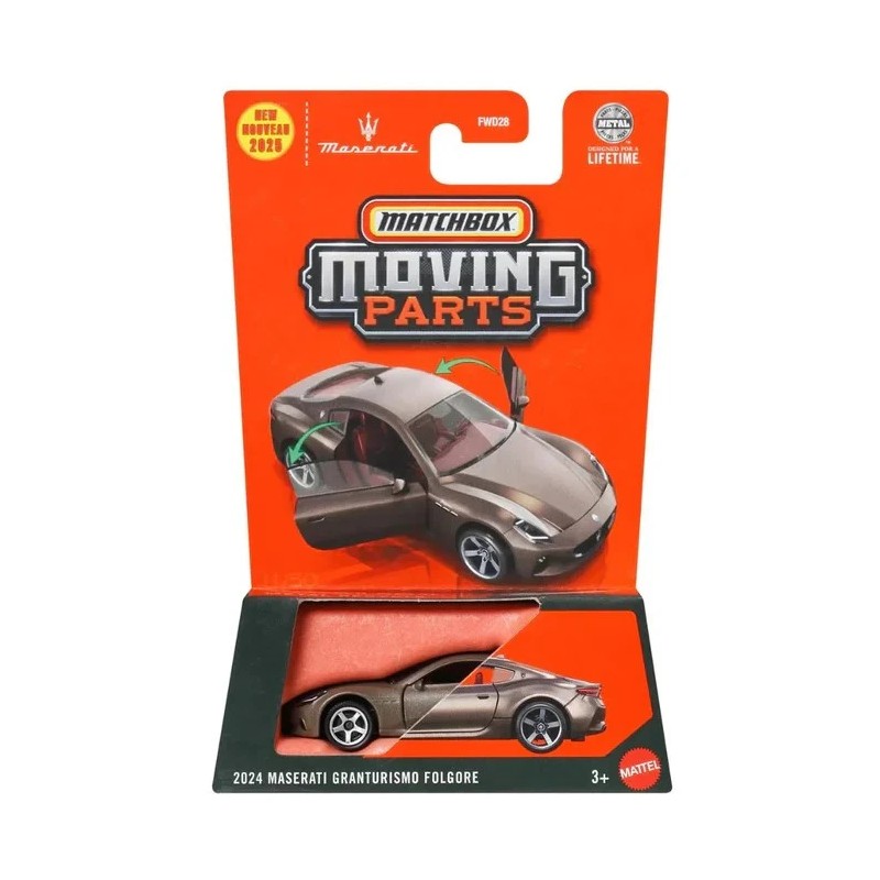 Matchbox Moving Parts 2024 Maserati Granturismo Folgore