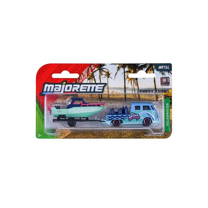 Majorette Volkswagen T1 Pickup Trailer