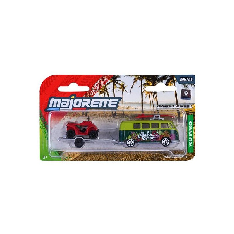 Majorette Volkswagen T1 con Quad Trailer