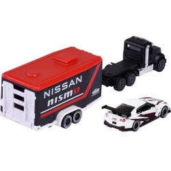 Majorette Race Trailer Mack Granite & Nissan GT-R Nismo GT3