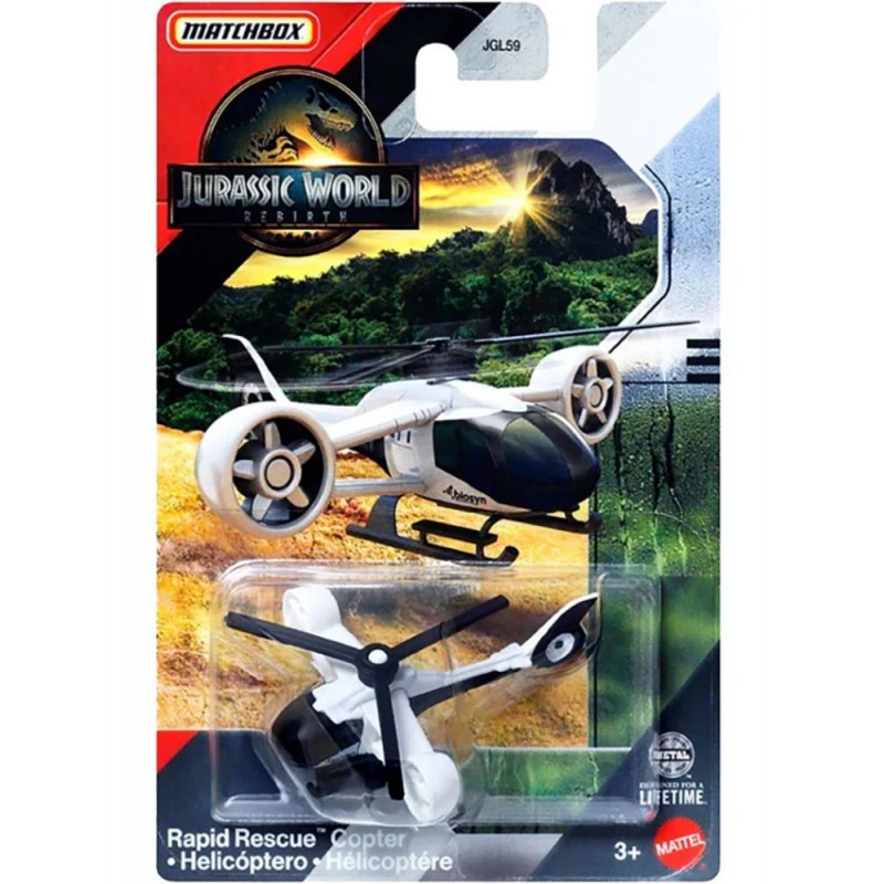 Matchbox Rapid Rescue Copter Jurassic World