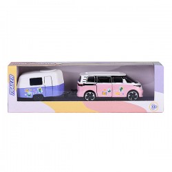 Majorette Volkswagen ID-Buzz Pink Drivez Trailer