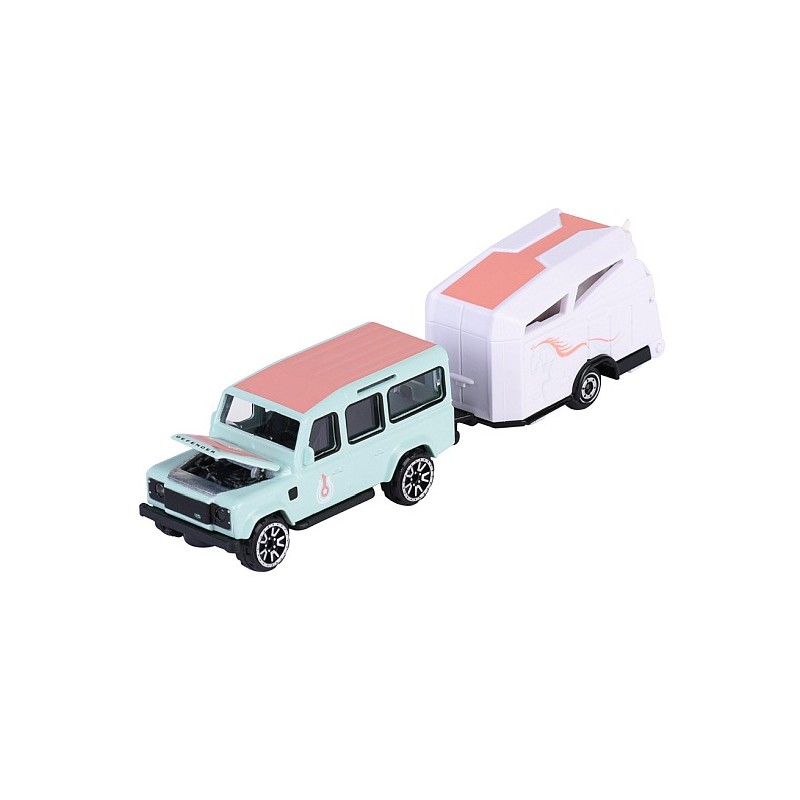Majorette Land Rover Defender 110 Pink Drivez Trailer