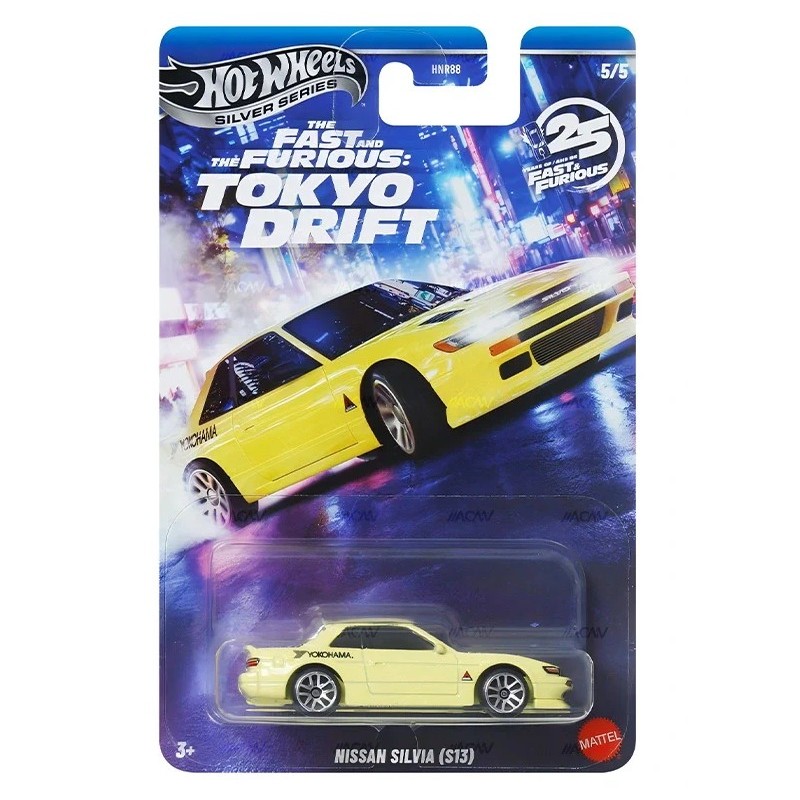 Hot Wheels Nissan Silvia (S13) Tokyo Drift Fast And Furious Silver
