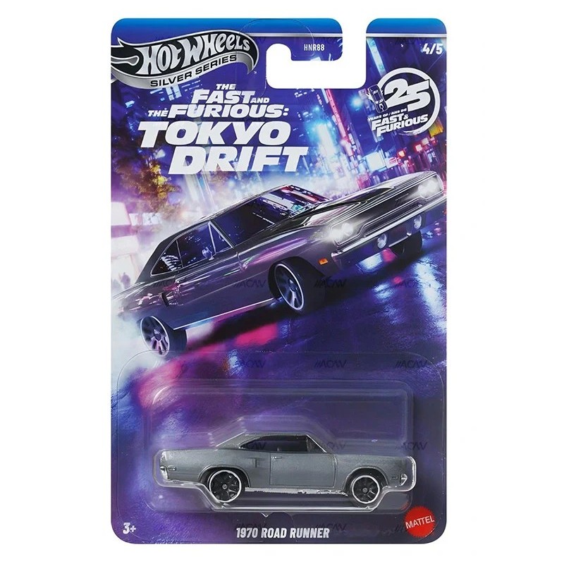 Hot Wheels 1970 Road Runner Tokyo Drift Fast And Furious Silver