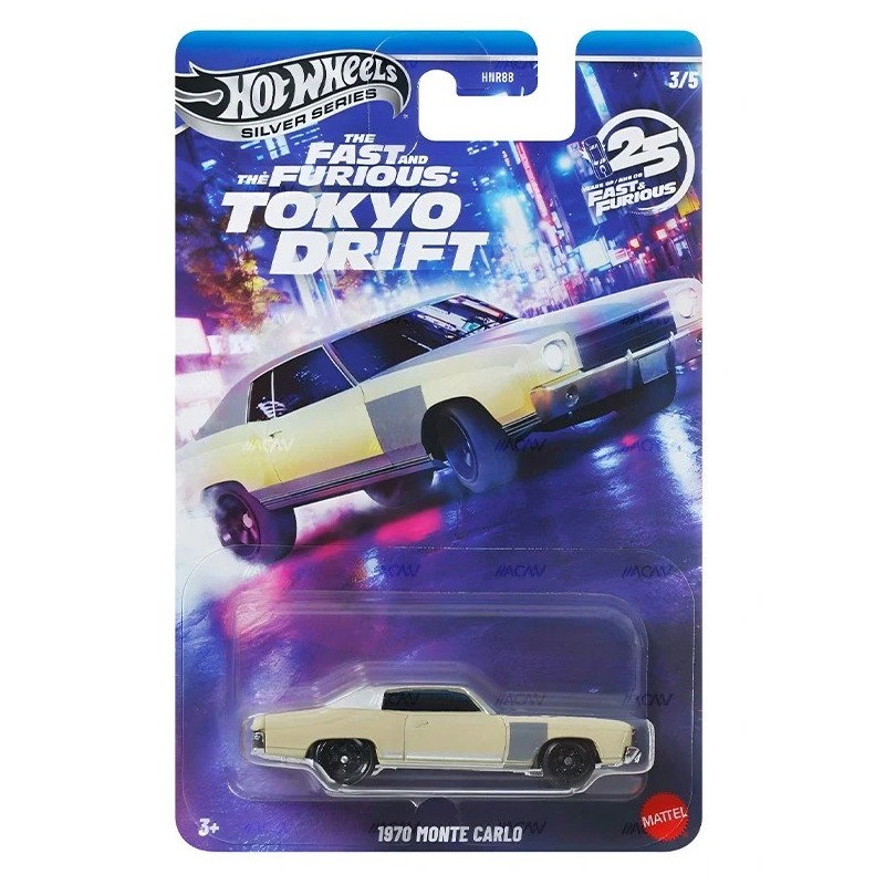 Hot Wheels 1970 Monte Carlo Tokyo Drift Fast And Furious Silver