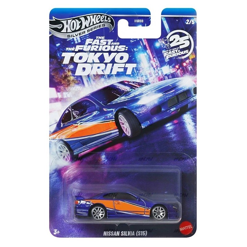 Hot Wheels Nissan Silvia (S15) Tokyo Drift Fast And Furious Silver