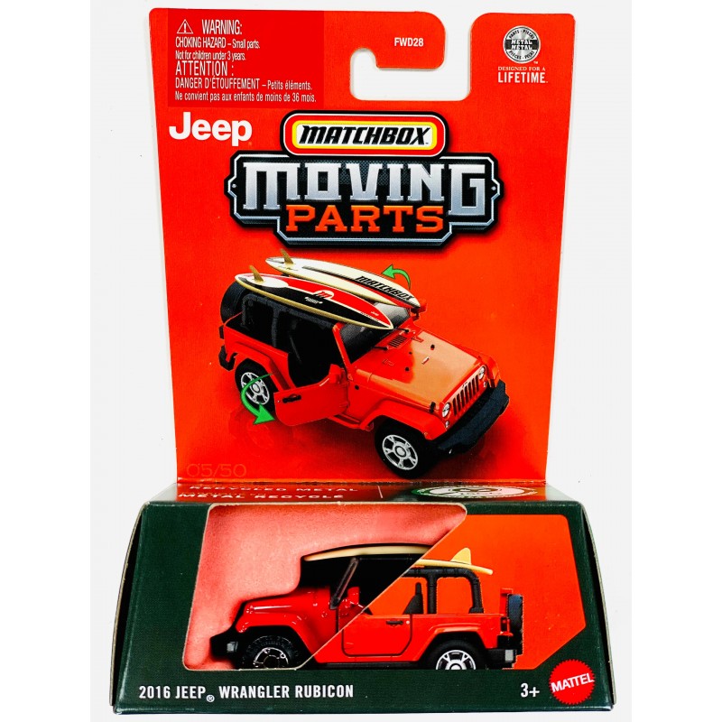 Matchbox Moving 2016 Jeep Wrangler Rubicon