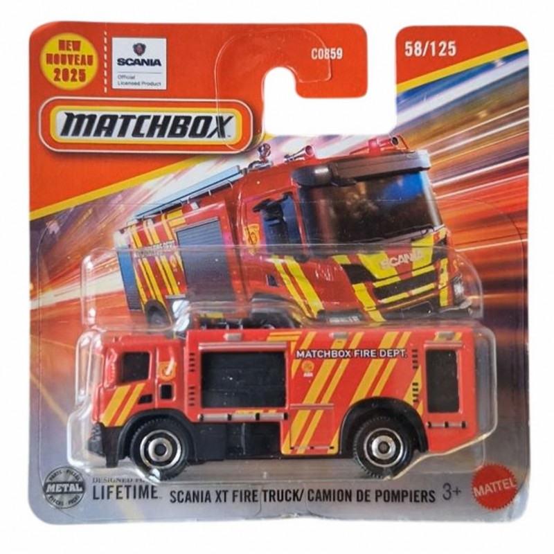Matchbox Scania XT Fire Truck/Camion de Pompiers