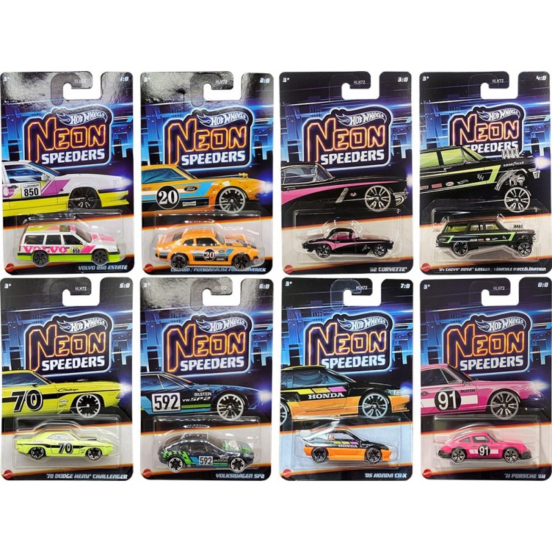 Hot Wheels Neon Speeders Set Mix 1 2026