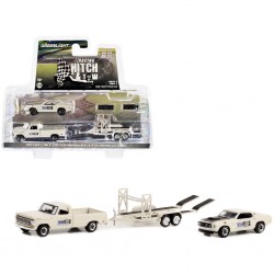 Greenlight 1969 Ford F-100 Ford Mustang Boss 429 on Tandem Car Trailer