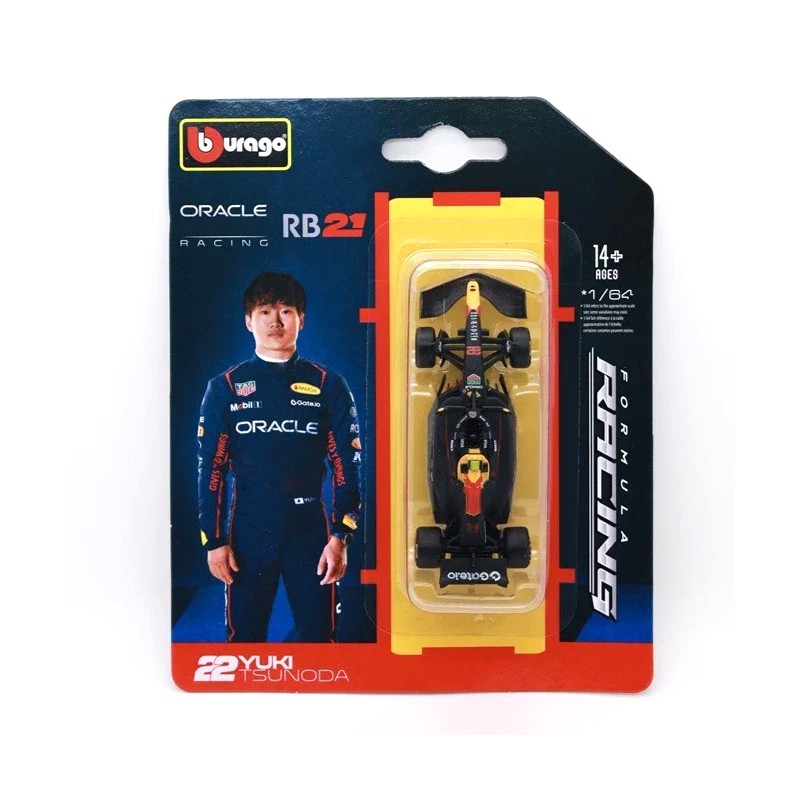 Burago 1/64 Oracle RB21 Yuki Tsunoda Formula 1