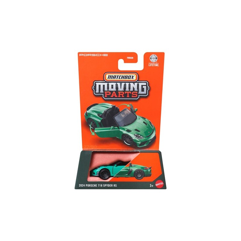 Matchbox Moving Parts 2024 Porsche 718 Spyder RS