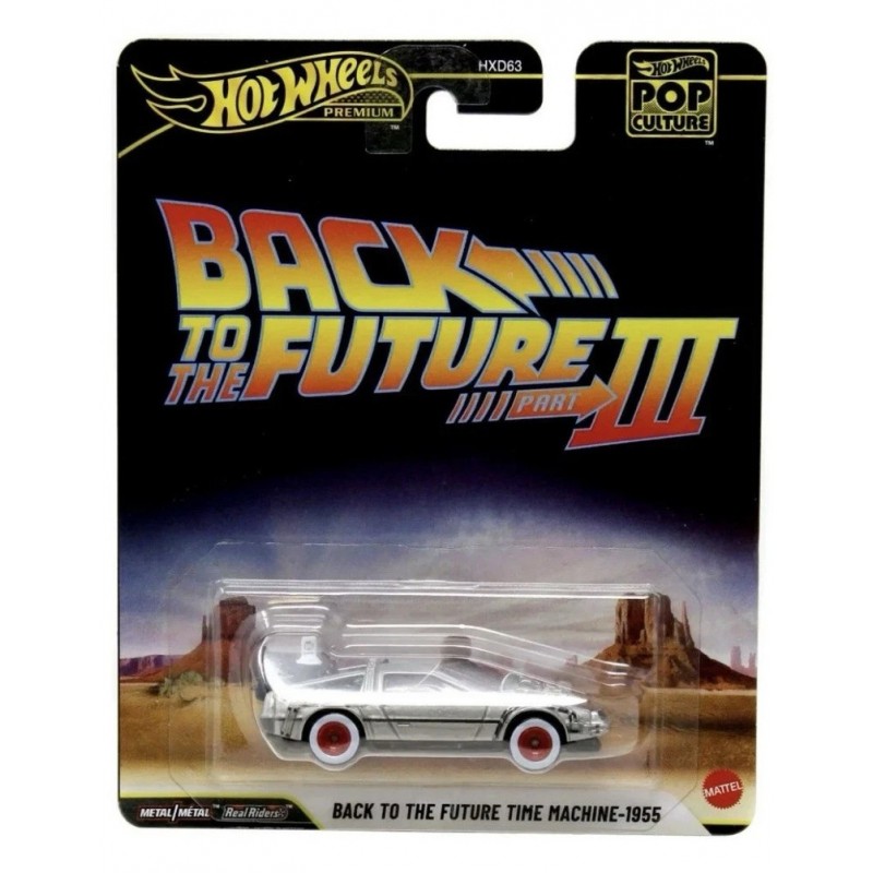Hot Wheels Back to the Future III Time Machine 1955 -blister dañado-