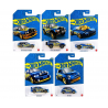 Hot Wheels 58th Anniversary Blue and Gold Set x5