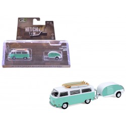 Greenlight 1971 Volkswagen Type 2 with Surfboards and Teardrop Trailer