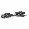Greenlight 2018 Ford F-150 & 1992 Ford Bronco - Flatbed Trailer Yellowstone