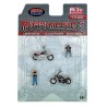 American Diorama Moto Mania 5 Figures Diorama 1/64