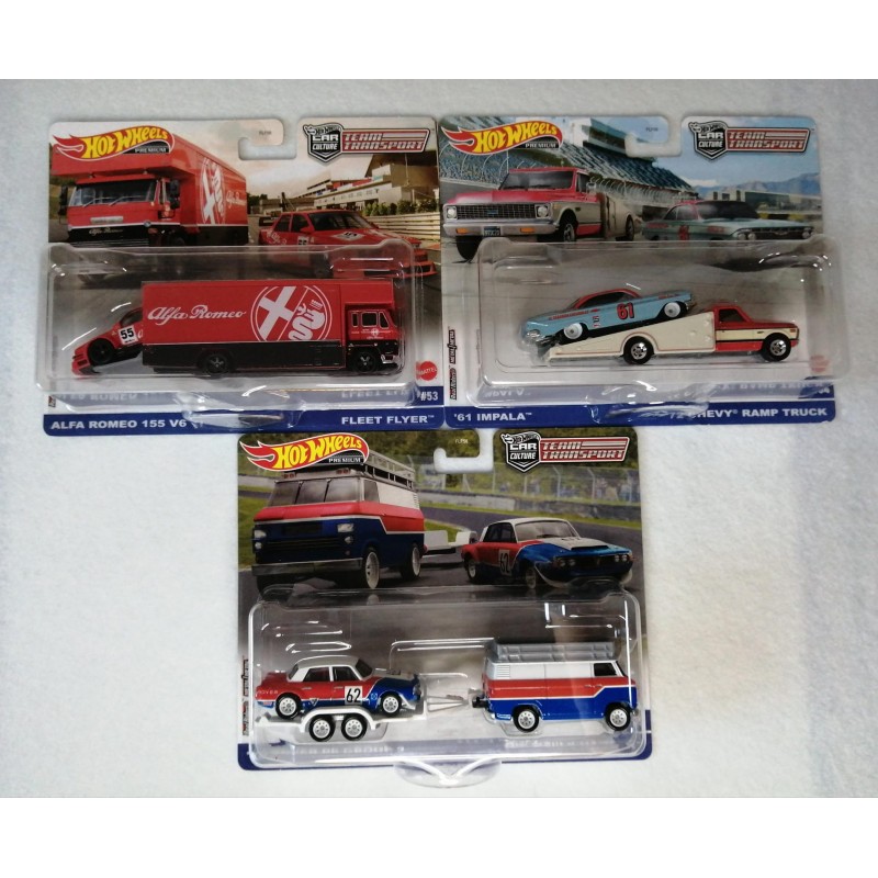 Hot Wheels Team Transport Set 53 54 55