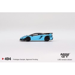 Mini GT  LB-Silhouette Lamborghini WORKS Aventador GT EVO Baby Blue