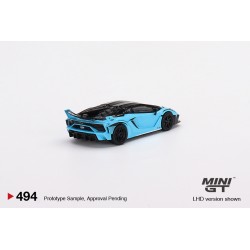 Mini GT  LB-Silhouette Lamborghini WORKS Aventador GT EVO Baby Blue