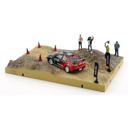 BM Creations Diorama Mitsubishi Lancer & Mud Rally