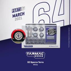 Tarmac Works 1/64 Accessories OZ Sparco Terra White