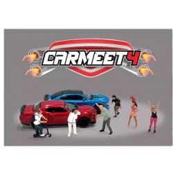 American Diorama Car Meet 4 Mijo Exclusives Figures Diorama 1/64